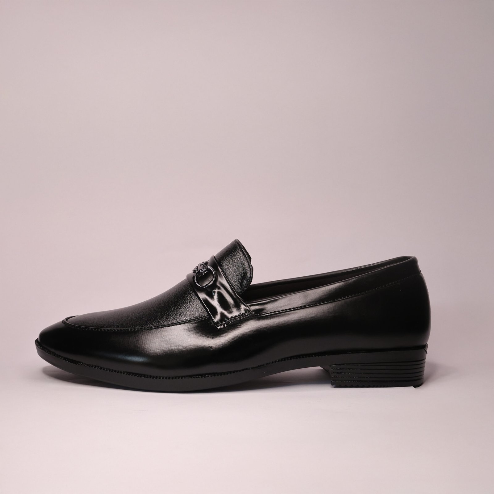 R6II9977 Premium Black Slip-On Loafers | Formal & Party Wear Comfortable Shoes | Cushioned Insole | UK 6–9 - Image 2