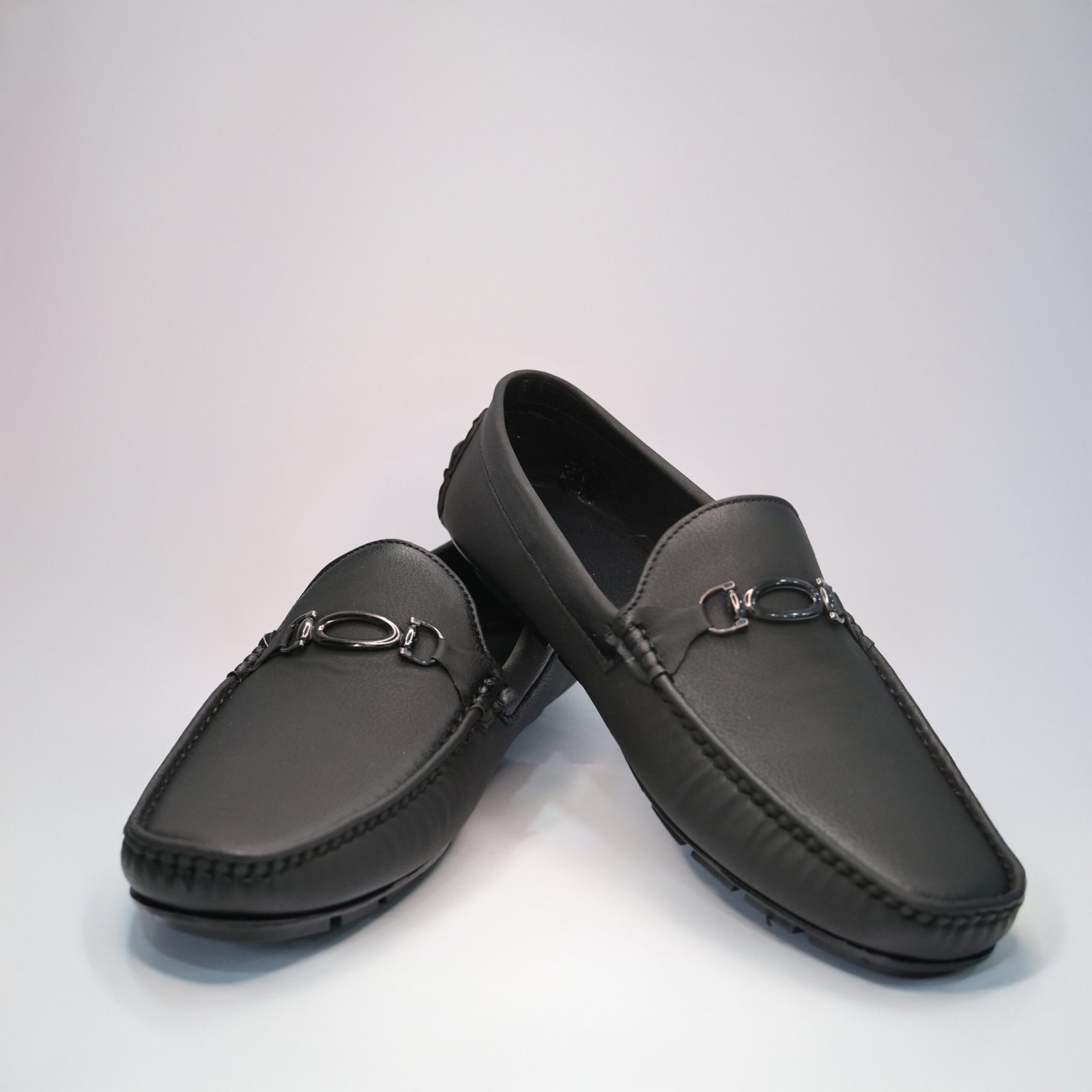 R6II9992 Premium Black Driving Loafers | Lightweight Comfortable Slip-On Shoes | Casual & Party Wear | UK 6–9