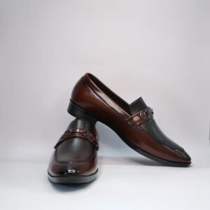 Dual-Tone Slip-On Loafers | Comfortable Formal & Party Wear Shoes | Cushioned Insole | UK 6–9